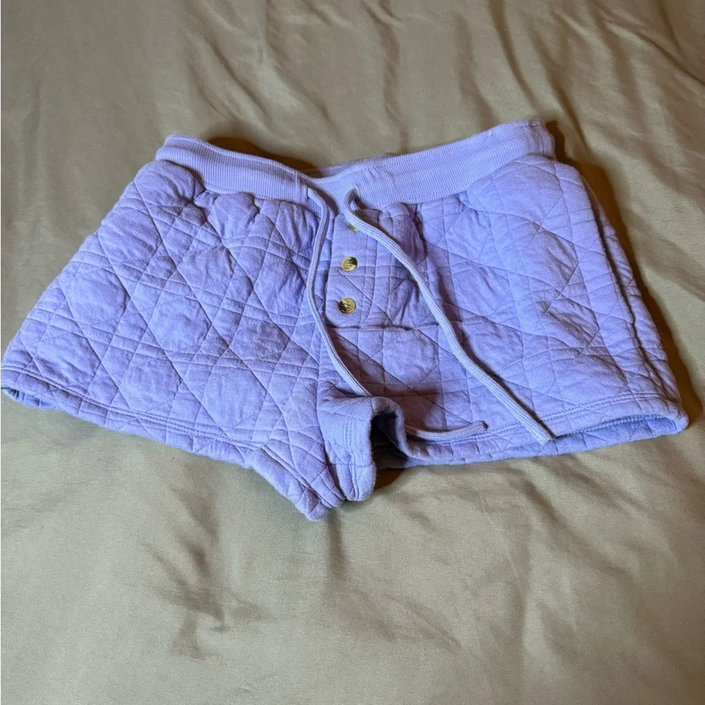 Anthropologie‎ Purple Quilted Shorts 💜